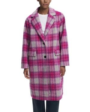 Desigual Multicolor Polyester Coat - Purple
