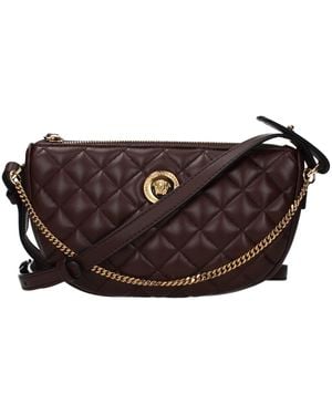 Versace Brown Leather Handbag