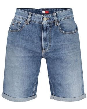 Tommy Hilfiger Blu Cotton Men's Short Jeans - Blue