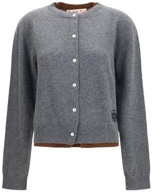 Marni Gray Cashmere Cardigan