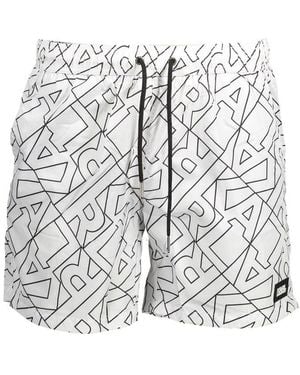 KARL LAGERFELD Polyester Swim Boxer - White