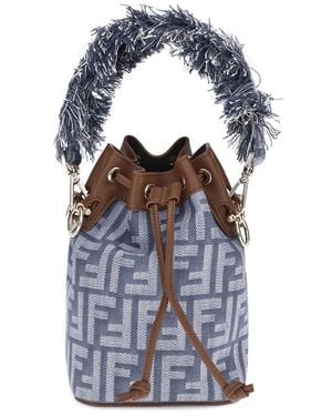 Fendi Mon Tresor Bucket Bag - Blue