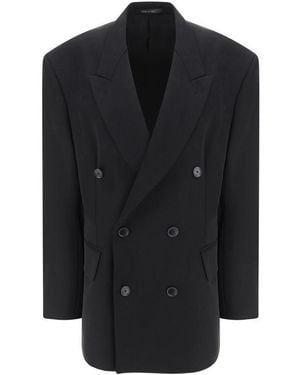 Balenciaga Black Wool Oves Aries Blazer