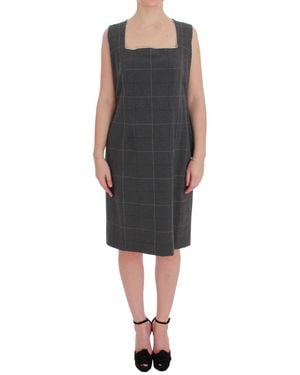 Bencivenga Elegant Chequered Cotton-Blend Suit Set - Black