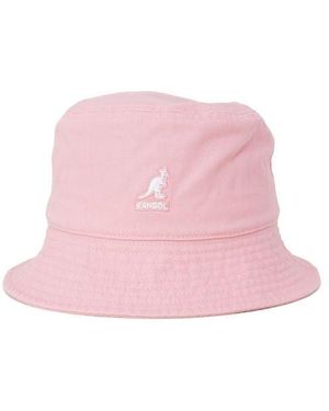 Kangol Multicolour Cotton Bucket Hat - Pink