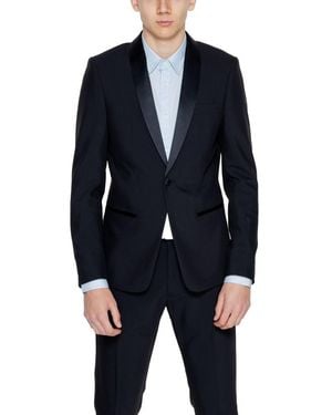Antony Morato Black Polyester Blazer - Blue