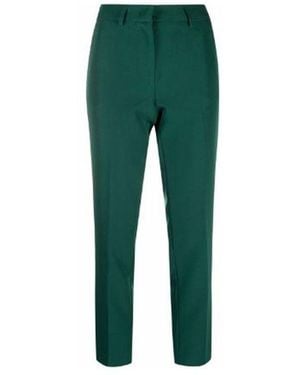 Blanca Vita Cropped Tailored Trousers - Green