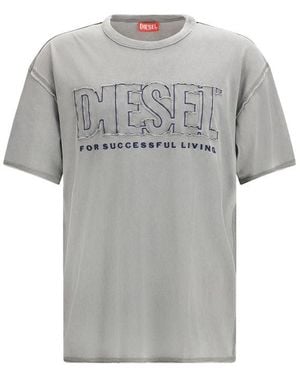 DIESEL Grey Cotton Sportswear