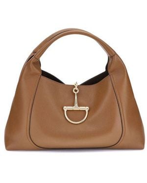 Gucci Softbit Maxi Shoulder Bag - Brown