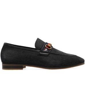 Gucci Denim Loafers - Black