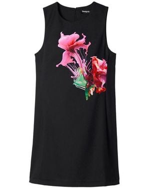 Desigual Black Polyester Dress