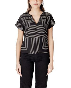 Jacqueline De Yong Viscose T-Shirt - Black