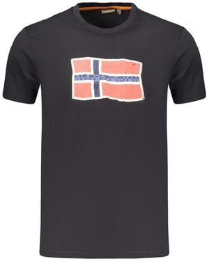Napapijri Black Cotton Men's Shirt