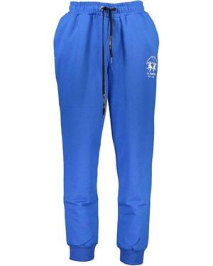 La Martina Blue Cotton Men's Sweatpant