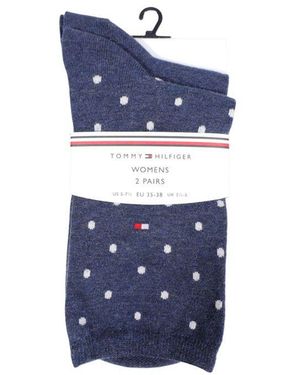 Tommy Hilfiger Blue Cotton Socks