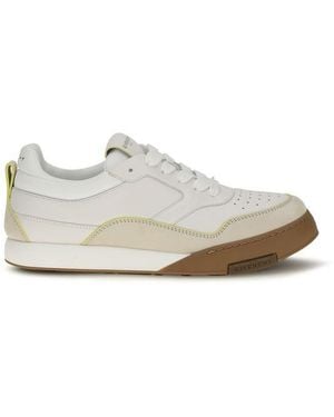 Givenchy White Calf Leather Bos Taurus Low Top Sneakers