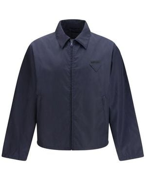 Prada Blue Nylon Shell Jacket