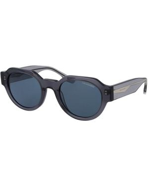Trussardi Gray Acetate Sunglasses - Blue