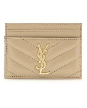 Saint Laurent Card Holder - Natural
