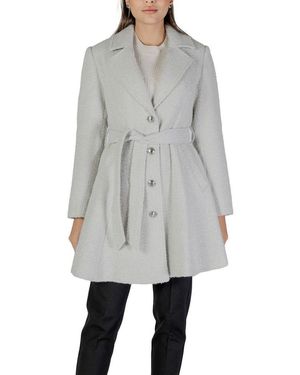 Guess Polyester And Wool Coat - Grey