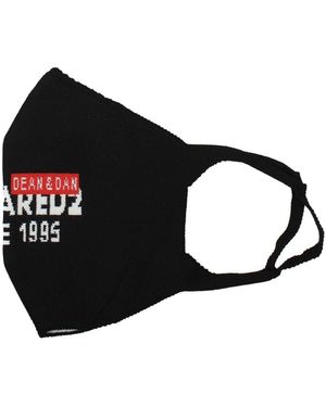 DSquared² Black Polipropilene Facemask