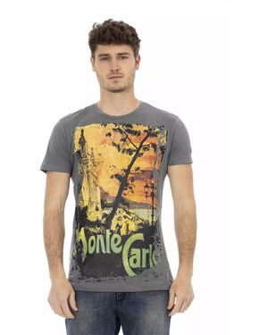 TRUSSARDI ACTION Grey Cotton Men T