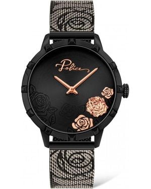Police Black Stainless Steel Watch
