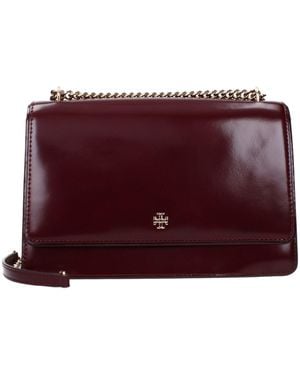 Tory Burch Red Leather Crossbody Bag - Purple