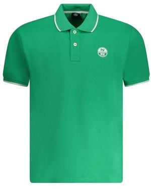 North Sails Verde Cotton Male Polo - Green
