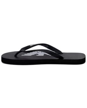 Emporio Armani Black And White Rubber Flip