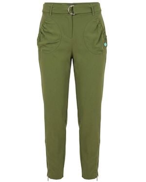 Trussardi Green Polyester Trousers