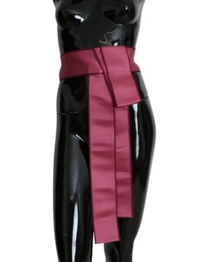Dolce & Gabbana Elegant Silk Wide Waist Belt - Multicolour