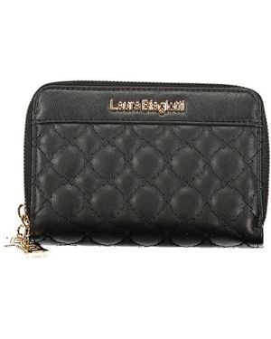 Laura Biagiotti Black Polyurethane Wallet