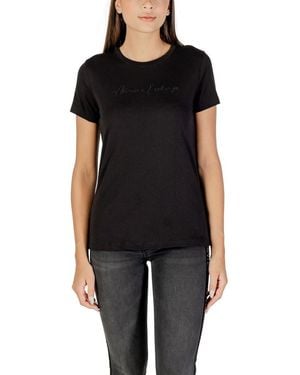 ARMANI EXCHANGE Black Cotton T