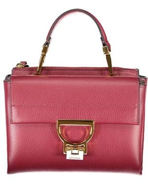Coccinelle Purple Leather Handbag - Red