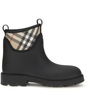 Burberry Marsh Stamp Ankle Boots - Black