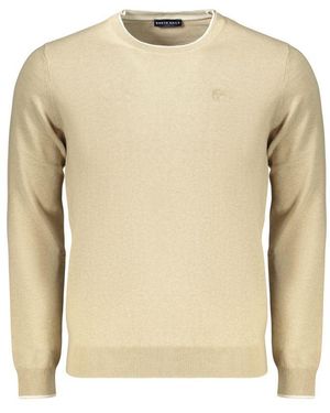 North Sails Beige Cotton Men's Pullover - Natural