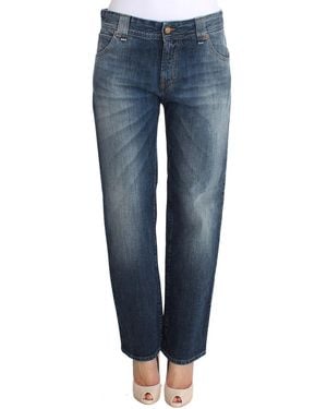John Galliano Blue Wash Relaxed Fit Cotton Stretch Denim Jeans