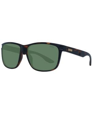 BMW Brown Plastic Sunglasses - Green