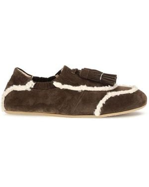 Fratelli Rossetti Brown Suede Leather Slip