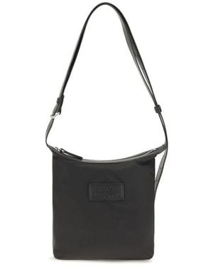 MM6 by Maison Margiela Black Nylon Shoulder Bag