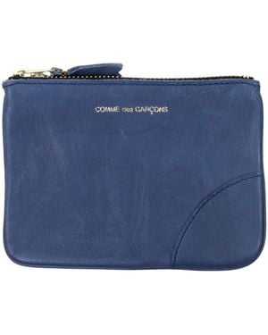 Comme des Garçons Blue Leather Wallet