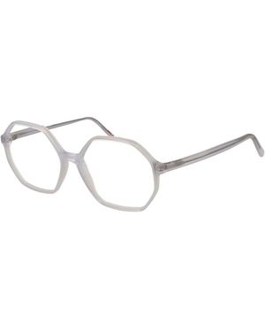 Andy Wolf White Acetate Glasses (frames) - Metallic