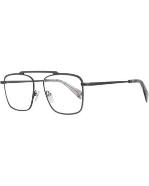 Yohji Yamamoto Grey Optical Frames - Brown