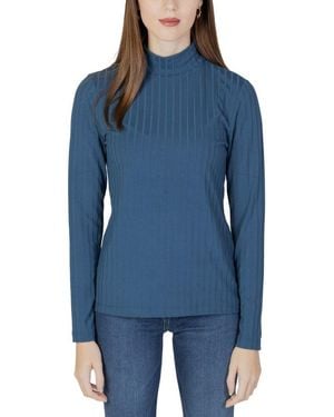 Street One Black Polyester Jumper - Blue