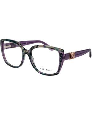 MARCIANO BY GUESS Purple Plastic Glasses (frames) - Blue