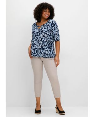 Sheego Schmale 7/8-Hose im Curvy-Schnitt SUSANNE - Blau