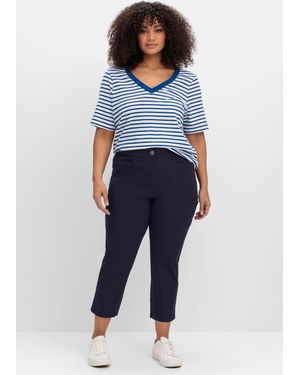 Sheego Cargohose in 7/8-Länge - Blau