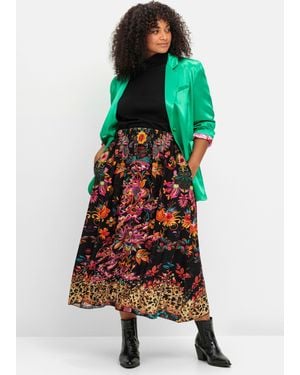 sheego loves miss goodlife Maxirock mit floralem Print - Mehrfarbig