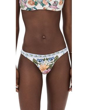 FARM Rio Sweet Bloom Bouquet Full Low Bikini Bottoms - Brown